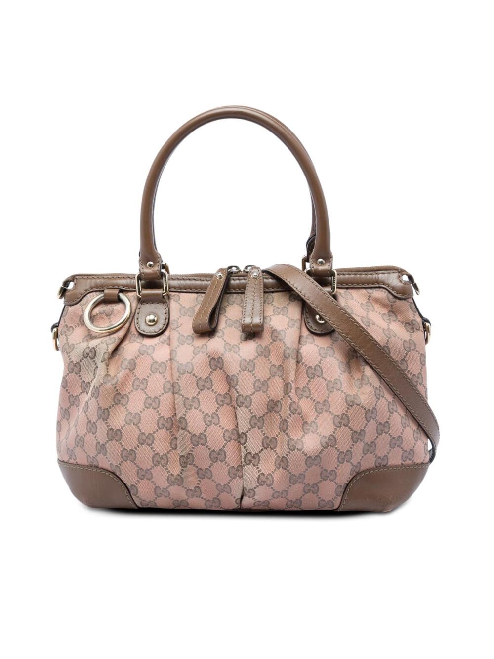 Gucci Gg Canvas Sukey Satchel Pre-Loved #320656G50B